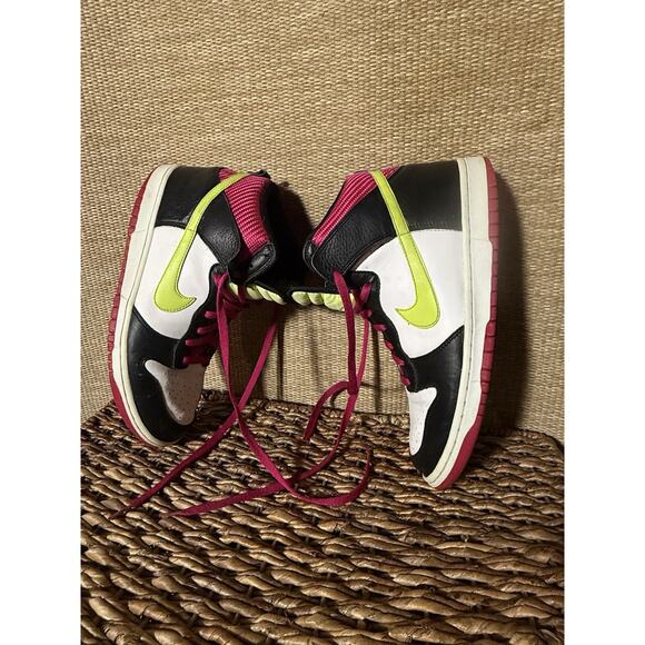 Nike Dunk High White Pink Black Size 10 main image 7